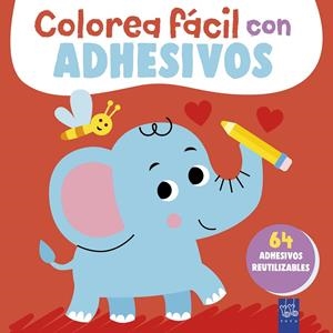 COLOREA FÁCIL CON ADHESIVOS. ELEFANTE | 9788408311942 | Galatea Llibres | Llibreria online de Reus, Tarragona | Comprar llibres en català i castellà online