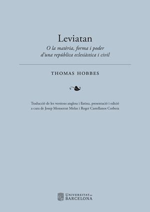 LEVIATAN O LA MATERIA | 9788491689959 | THOMAS, HOBBES | Galatea Llibres | Llibreria online de Reus, Tarragona | Comprar llibres en català i castellà online