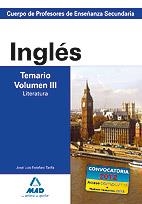 INGLES PROFESORES SECUNDARIA TEMARIO VOL. III | 9788466580298 | ESTEFANI TARIFA, JOSE LUIS | Galatea Llibres | Llibreria online de Reus, Tarragona | Comprar llibres en català i castellà online