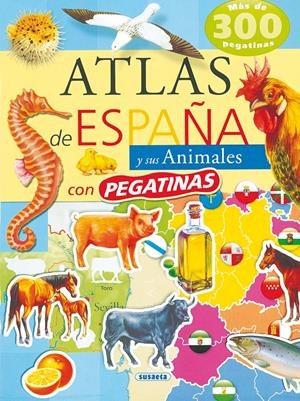 ATLAS DE ESPAÑA Y SUS ANIMALES CON PEGATINAS | 9788430559909 | VARIOS AUTORES | Galatea Llibres | Librería online de Reus, Tarragona | Comprar libros en catalán y castellano online