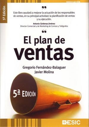 PLAN DE VENTAS | 9788473565301 | FERNANDEZ, GREGORIO | Galatea Llibres | Librería online de Reus, Tarragona | Comprar libros en catalán y castellano online