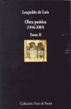 OBRA POETICA 1946 2003 TOMO II | 9788475225197 | LUIS, LEOPOLDO DE | Galatea Llibres | Llibreria online de Reus, Tarragona | Comprar llibres en català i castellà online