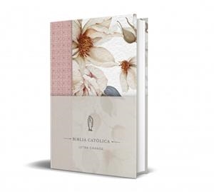 LA BIBLIA CATÓLICA: EDICIÓN LETRA GRANDE. TAPA DURA, TELA ROSADA CON FLORES | 9798890985309 | BIBLIA DE AMÉRICA | Galatea Llibres | Llibreria online de Reus, Tarragona | Comprar llibres en català i castellà online